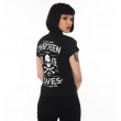 Dragstrip Kustom. Women`s Diner Shirt Thirteen Lives Black